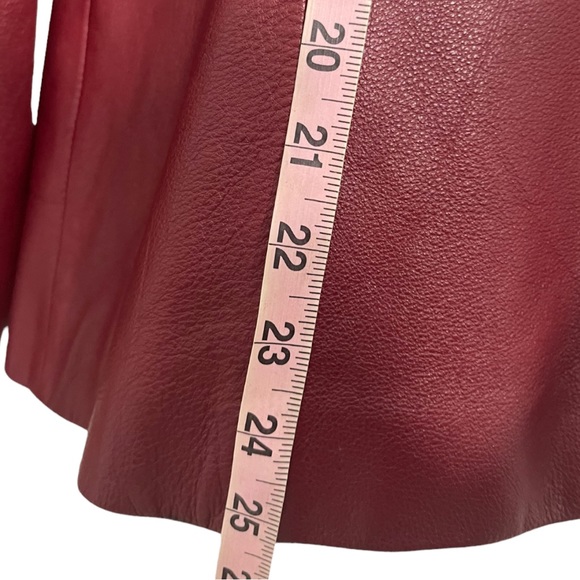 LEATHER JACKET Cranberry - Picture 5 of 6